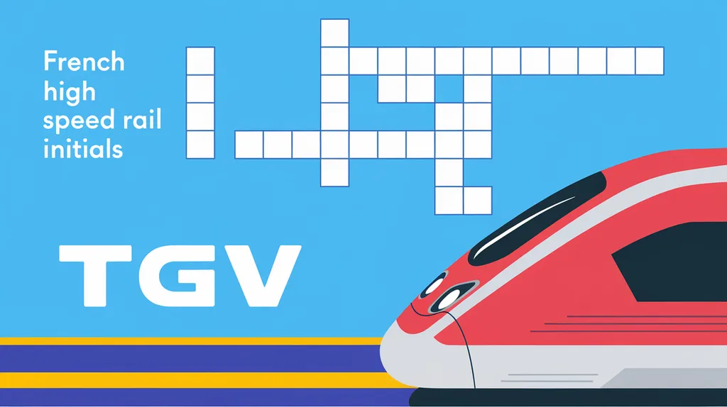 French High Speed Rail Initials Crossword