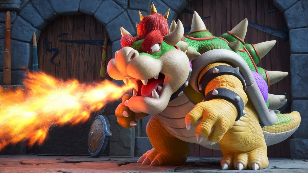 Bowser breathing fire sound